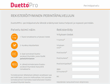 Tablet Screenshot of duettopro.fi